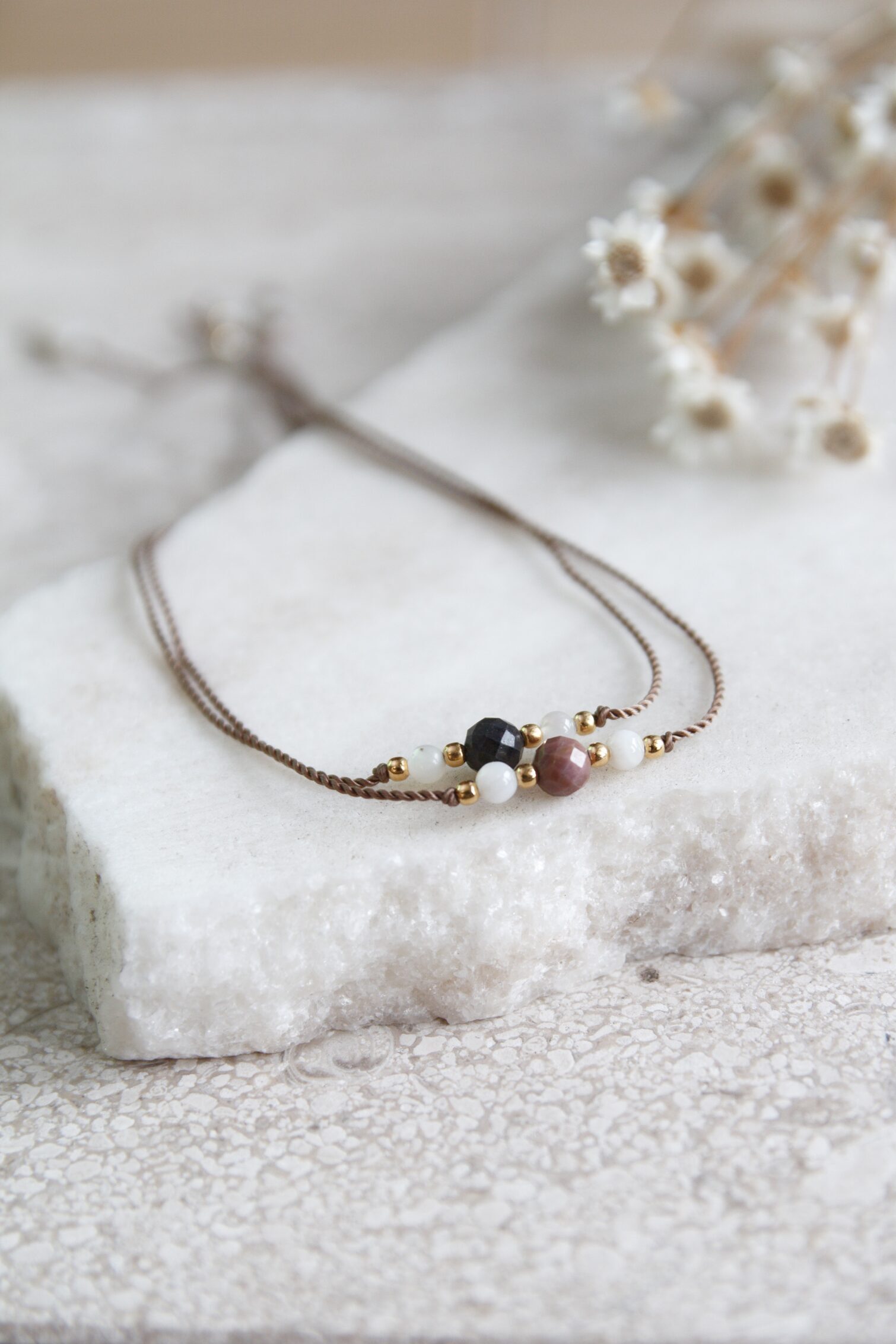 Bransoletka Intencji "Na Zawsze" z rodonitem