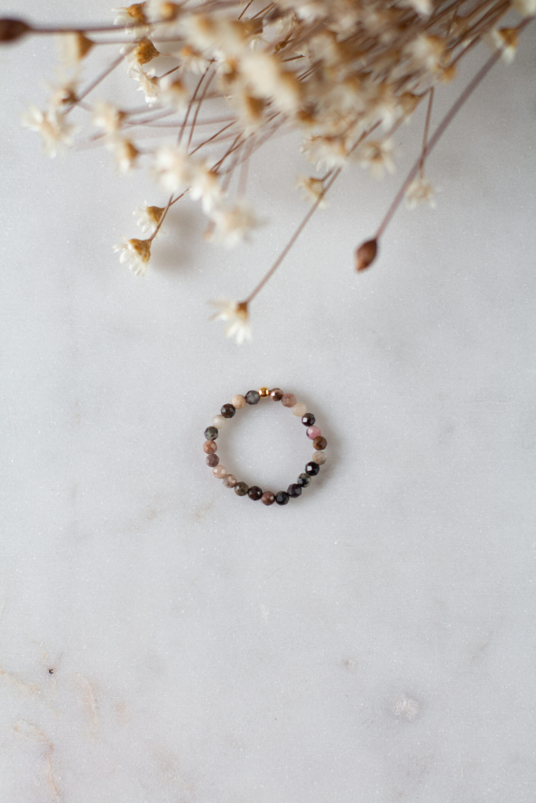 Pierścionek z rodonitów -okazja-