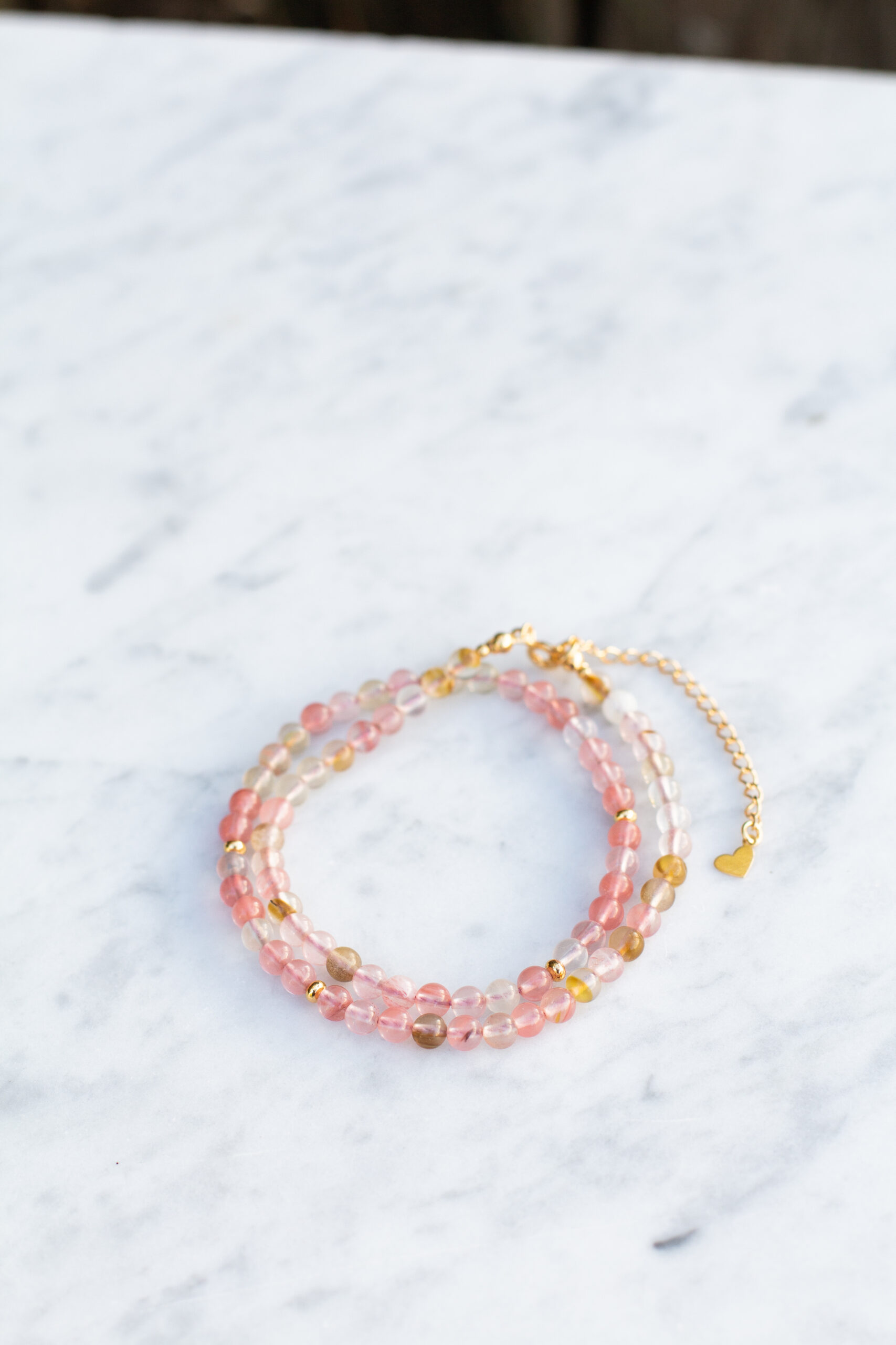 Naszyjnik z agatu arbuzowego -okazja-